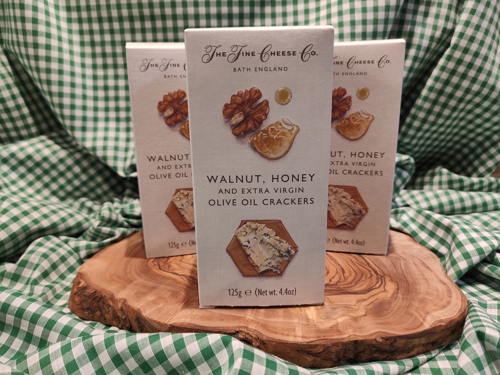 The Fine Cheese Co - Walnut, Honey and Extra Virgin Olive Oil Crackers